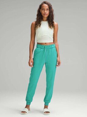 Lululemon Stretch High-Rise Jogger Full Length Kelly Green Size 12 W5DCRS